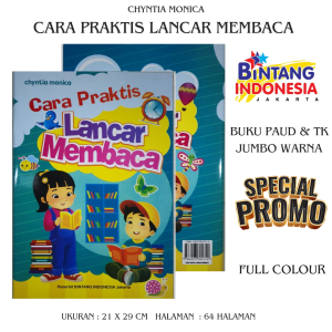 BUKU TK JUMBO - CARA PRAKTIS LANCAR MEMBACA UNTUK PAUD DAN TK