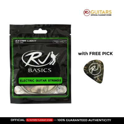 RJ Basics Strings - Electric Guitar with FREE PICK