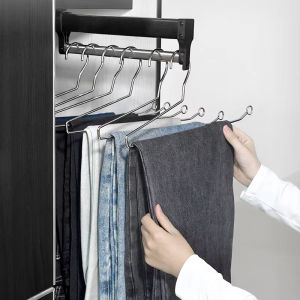 Non-Slip Metal Shirt Trouser Hook Hanger Coat Hanger Clothes Rack Open Ended Pant Storage Space Saver Wardrobe Organzier