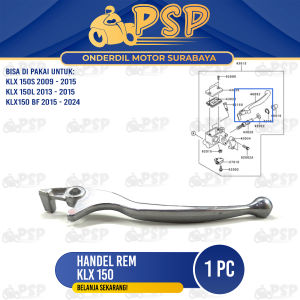 Handel Rem KLX 150 (Kanan) - Handle Tuas Pegangan Lever Rim Depan Sebelah Kanan Kawasaki KLX 150