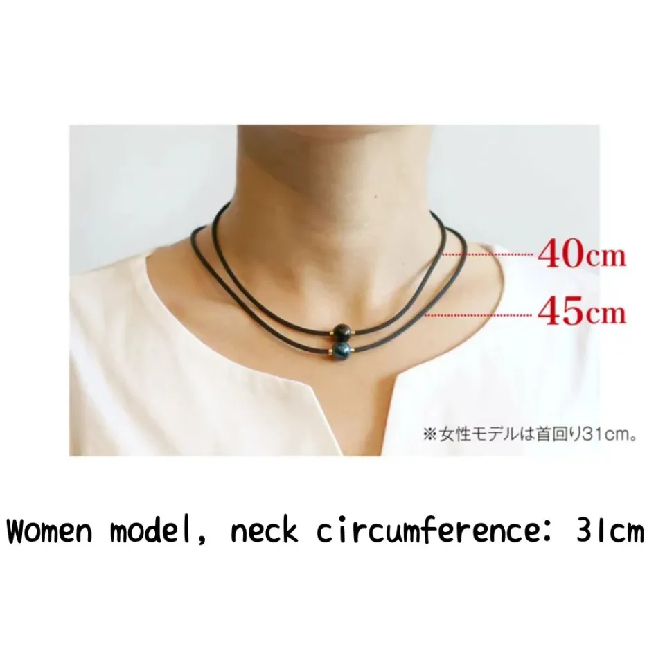 Phiten RAKUWA Necklace Metax Mirror Ball size 40cm 50cm Metax