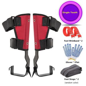 FZIPUA Carbon Steel Tree Climbing Gear Set Adjustable Belt Single Tooth Picking Tool Stability Outdoor Equipment Tree Climbing Spikes Fruit Picking