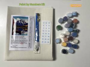 Cow Paint by Numbers Farm Animal Paint by Number for Adults on Canvas Headworn Flower Cow Easy Acrylic Adults Beginner DIY Oil Painting for Beginner Gift Home Wall Decor(16x20inch No Frame)