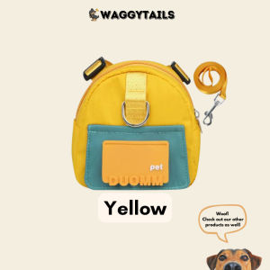[SG] Cute Adjustable Harness Bag w Inbuilt Poop Bag Dispenser for Small Medium Large Dog Cat