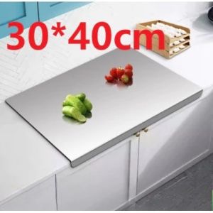 BHQ 304 Stainless Steel Cutting Board Kitchen Cutting Board Kneading Dough Thick Cutting Board Chopping Board