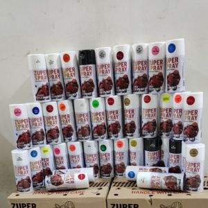PILOK SEMPROT ZUPER READY BERBAGAI MACAM WARNA MERAH KUNINGHIJAUBRONZESILVERORENPUTIHHITAMSTABILOCLEAR CLEAR DOFF BIRU DLL / CAT SEMPROT ZUPER ISI 150 CC
