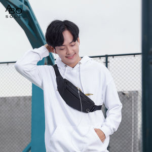 ABOSOLE Sport Waist Pack Cross Body Bag Pouch Bag Casual Men Chest Bag Men Fashion Shoulder Bag Waist Belt Bag Waterproof Oxford Cloth with Headphone Hole for Travel Outdoor