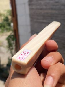 pipa gg asli lokal panjang 12cm model kotak bahan merah asli bening mulus