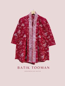 TRIWULAN MERAH Kartini Atasan Batik Wanita Kutubaru Bahan Katun Halus Berkancing Busui