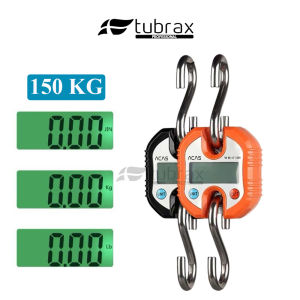 WEIHENG WH-C 150 KG Timbangan Gantung Besi Digital LED Mini Orange Hitam LCD Smart Hook Mini Crane Scale Hanging WHC - 150Kg