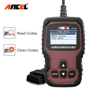 ANCEL JP700 OBD2 JOBD Scanner for Honda Toyota Mazda Mitsubishi Hyundai EOBD Code Reader Turn off Engine Light Check Engine Read Clear Fault Codes OBD 2 Scan Tool Auto Car Diagnostic Tool for Universal All Cars