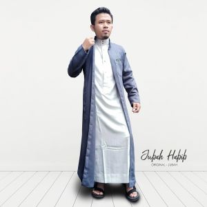 PROMO DeJubah - Jubah Habib / Jubah luar pria dewasa / Jubah Luaran Pria / Jubah Luaran Gamis Yaman / Jubah Habib Tarim / Cardigan Jubah ikhwan saudi warna / gamis rompi / Jubah Belah / Baju Habib / gamis luaran / Jubah gamis habib