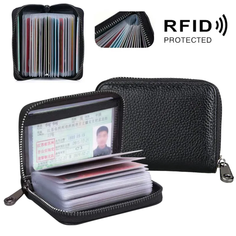 FANCODI PU Leather 22 Card Wallet For Men Credit Card Clip Male