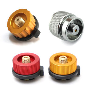 💞【Special price】💖Muya High Quality Camping Gas Furnace Converter Device Long Gas Tank Gas Furnace Conversion Head Metal Gas Tank Cylinder Adapter
