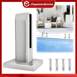 304 Stainless Steel Glass Pool Fence Clip Floor Glass Holder Clamp Stand Fixed Fittings Clamp Heavy