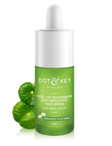Dot & Key 10% Niacinamide + Cica Serum | Reduces Acne & Dark Spots | Niacinamide Serum | Controls Excess Oil Quick Absorbing & Lightweight | For Oily Acne Prone & Sensitive Skin | 20ml