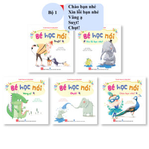 Bộ 5 Cuốn Sách Bé Học Nói - Bé Ngoan Ngoãn Lễ Phép Hiểu Chuyện (Đinh Tị)