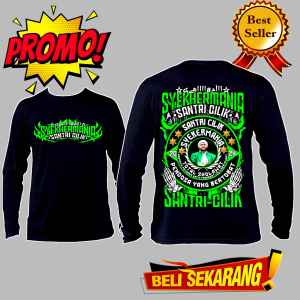 kaos  syekermania  2024 santri cilik lengan panjang 100% catton combat rerbaru keren
