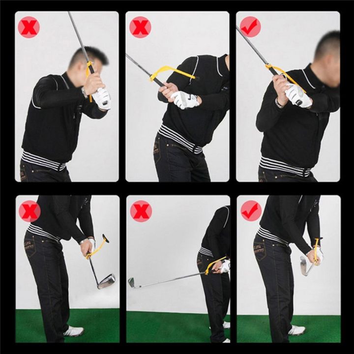RJQFNG Professional Arm Angle Fixed Practice Guide Golf Swing Trainer ...