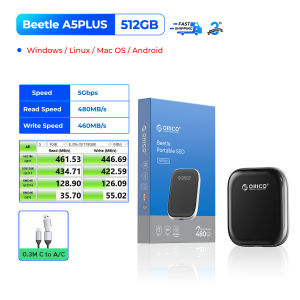 ORICO 560MB/S Extreme Portable SSD External Solid State Drive 2TB 1TB 512GB USB 3.2 Gen2 Type C PSSD for Laptop Business