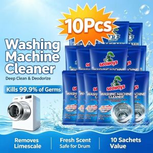 【10Pcs】Washing Machine Cleaner Clean Antibacterial front-load top-load Drum Powder Foam Descaler