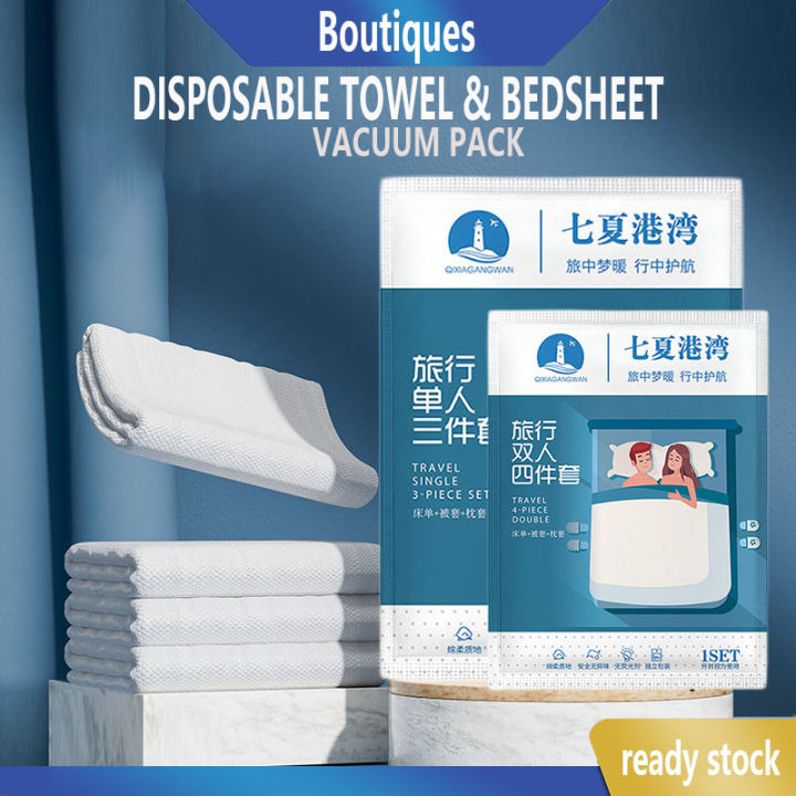 Disposable Travel Bed Sheet Cover Disposable Bed Sheets Set hotel bed