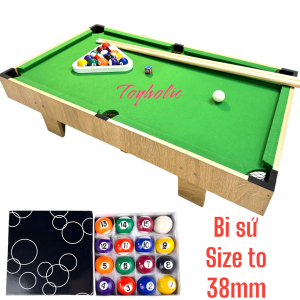Bàn bida cỡ đại 92cm gỗ cỡ lớn áp phê tốt cho trẻ em và người lớn bộ trò chơi bộ quà tặng cho bé trai bé gái