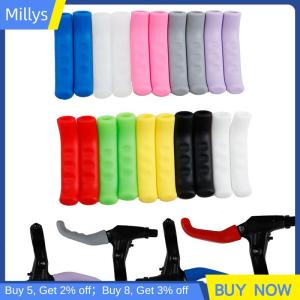 Millys ที่ครอบมือจับเบรกจักรยาน TPR MTB ปลอกป้องกันแฮนด์จักรยานอุปกรณ์ป้องกันจักรยานกันลื่น