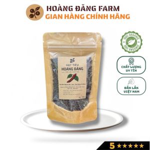 100G Tiêu Đen Nguyên Hạt Đắk Lắk Chính Gốc - Sạch - Phơi Nắng Tự Nhiên - Hạt Tiêu Hoàng Đăng Farm