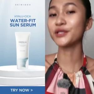 SKIN1004 Madagascar Cenla Hyalu-cica Water-Fit Sun Serum SPF50 PA++++ No White Cast Long-lasting 50ml