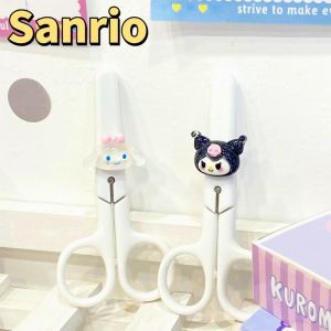 Kawaii Sanrio Scissors Cartoon Anime Pochacco Kuromi Cinnamoroll Portable Mini Art Scissors Home Multi Functional Hand Cutting School Stationery Supplies