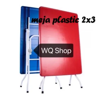 (Direct factory）Meja Pasar Malam 2x3/ Foldable Plastic Dining Table 2’ x 3’ Meja Lipat/ Meja Plastik 2 x 3