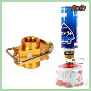 [Epih] Camping Gas Saver Plus Gas Converter Shifter Refill Flat Tank Conversion Adapter