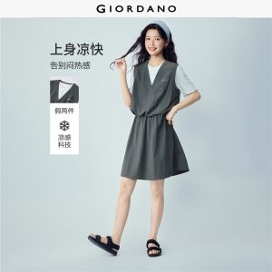 Giordano Women GIORDANO Women Dress High Tech Free Shipping 05466062