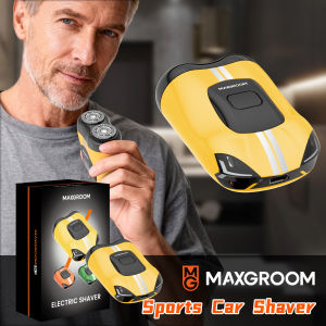 Maxgroom Sports Car Shaver IPX7 Waterproof Wet/dry Use Portable Pocket Razor Travel Used Type-C Charging Electric Shaving Machine for Men
