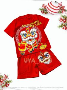 Baju Hanfu Stelan Imlek Anak Laki-laki Lengan Pendek Bahan Katun Usia Anak 3 Bulan Sampai 10 Tahun Model Desain Terbaru