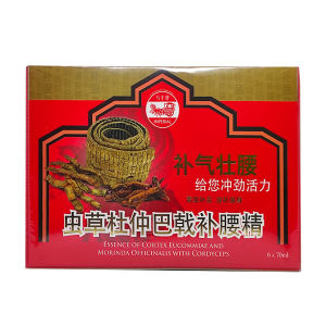 Imperial Brand Essence Of Cortex Eucommiae and Morinda Officinalis With Cordyceps 马车牌虫草杜仲巴戟补腰精 6 x 70ml