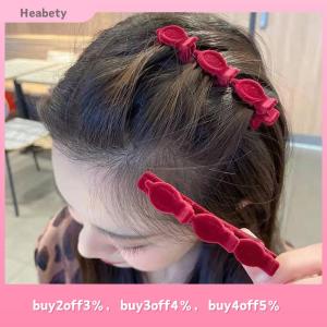 Heabety Flocked Bangs Hair Clip Headwear Duckbill Hair Claws Barrettes Vintage Hair Clips Hairgrip Braided Fashion Hairpins Hair Accessories Headwear