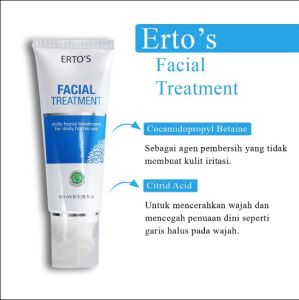 ERTOS FACIAL TREATMENT ORIGINAL ERTOS Facial Treatment Pencuci Muka Face Wash Glowing Penghilang Komedo