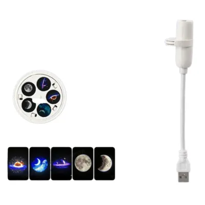 Creative Deep Sea Projection Lamp RGB Galaxy Projector Night Light Rotating Starry Projector Light Deep Sea Scene Lighting For Bedroom