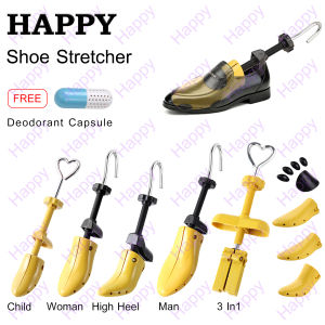 HAPPY ปรับเครื่องยืดรองเท้า ที่ดันทรงรองเท้า ดันทรงรองเท้า Shoe Keeper / Shoe Shaper /2-Way Shoe Stretcher Tough Plastic Expanding Shoe Trees Durable Shoe Shaper for Men Women
