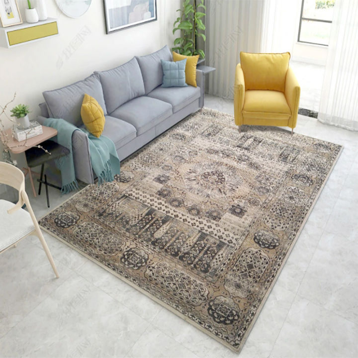 Photo inspiration: Gallery Detail: Living Room Floor Mat Boho Chic Shabby Chic Oriental Medallion