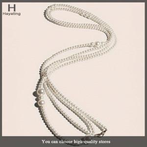 Hayating Fashion Imitation Pearl Waist Chain Women With Dress Sub Sweater Multi-layer Pearl Waist Chain Womens Simple Round Bead Chain Body Chain
