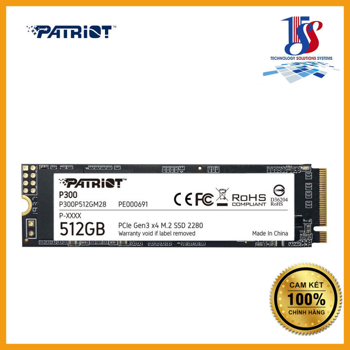 Ổ cứng SSD PATRIOT 512GB P300 2280 NVMe Gen 3x4 (PN