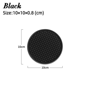Bar Mat Anti-slip Rubber Mats Thick Durable Thickened PVC Rubber Shock Absorbers Stylish Bar Counter Mat Black for Coffee Shops Bar Restaurants Home and Hotel
