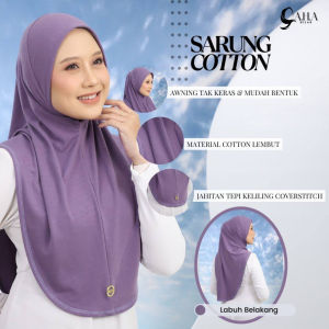 TUDUNG SARUNG COTTON Premium Quality M/L (No Tag)