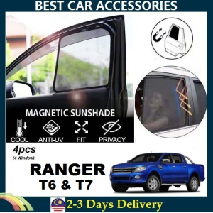 Ford Ranger T6 T7 2011-2018 FULLY MAGNETIC SUNSHADE【4pcs】