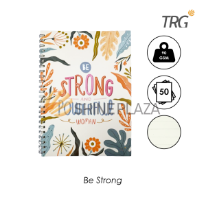 TRG Buku Tulis Catatan A5 Bookpaper Ruled NB-81 - Keep Motivated Doff Cover Spiral Notebook TRG