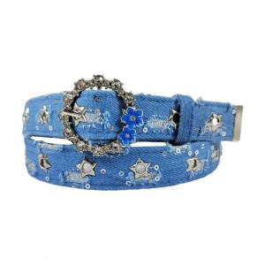 Ripped Waist Belt Punk Chain Versatile Cowgirl Flower Retro Vintage Grommet Waist Chain Waistband Trend Belt