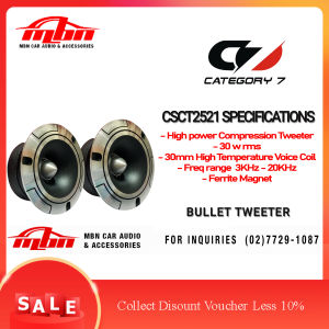Category 7 Bullet Tweeter High Performance Titanium Bullet Tweeter 2pcs /set CSCT38/CSCT2521